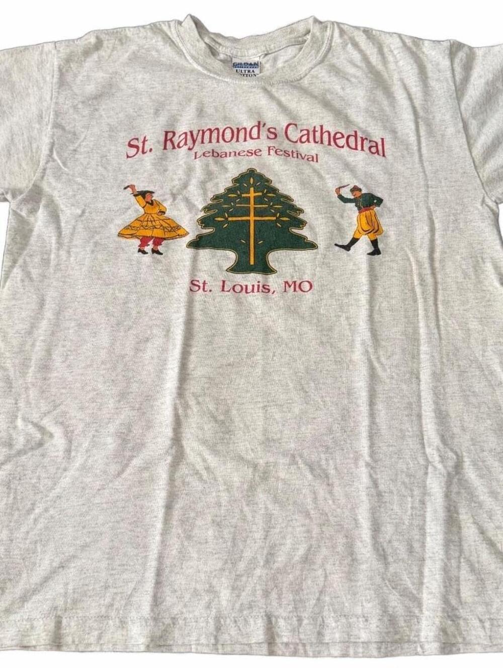St. Raymond's Cathedral Lebanese Festival St. Louis MO Vintage T-Shirt Medium